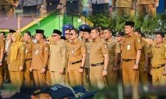 Walikota Dumai    H .PAISAL pimpin  Apel pagi kesiap siagaan kebakaran hutan dan di lingkungan   pemko Dumai