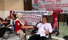 Lapas Pamekasan Gelar Donor Darah dan Cek Kesehatan Meriahkan HUT RI