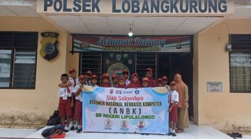 Bantuan Jaringan Internet, Polsek Lobangkurung Fasilitasi Siswa SD Ikuti ANBK