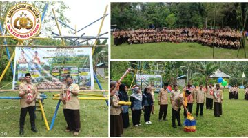 GUDEP SMAN 2 LUWUK LAKSANAKAN PERKAJUSA DI PERMANDIAN SANDAKAN DESA BIAK 