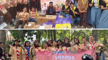 Wujudkan Kepedulian, Kolaborasi OSIS, Ambalan Ketapang dan PMR Wira Merapi SMAN 2 Luwuk Gelar Aksi Berbagi Takjil di Kota Luwuk