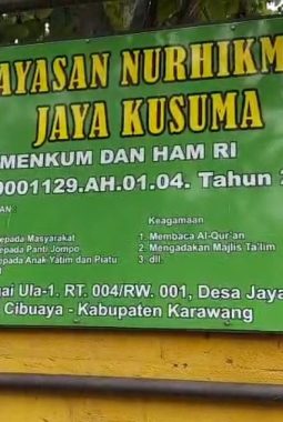 H. MAMA AMING SONJAYA DIRIKAN YAYASAN NURHIKMAH JAYA KUSUMA, HADIRKAN HARAPAN BAGI YATIM PIATU, LANSIA DAN KAUM DHUAFA